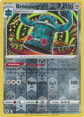 Bronzong - 112/189 - Uncommon - Reverse Holo available at 401 Games Canada