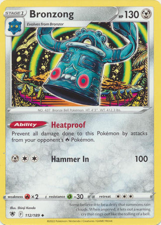 Bronzong - 112/189 - Uncommon available at 401 Games Canada