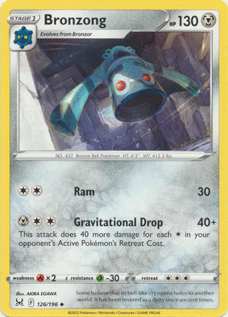 Bronzong - 126/196 - Uncommon available at 401 Games Canada