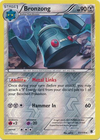 Bronzong - 61/119 - Rare - Reverse Holo available at 401 Games Canada