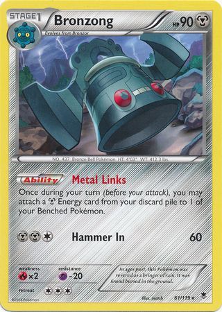 Bronzong - 61/119 - Rare available at 401 Games Canada