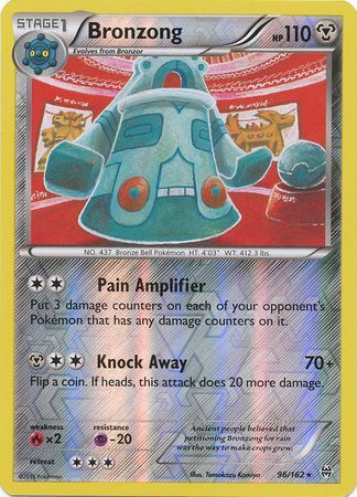 Bronzong - 96/162 - Rare - Reverse Holo available at 401 Games Canada