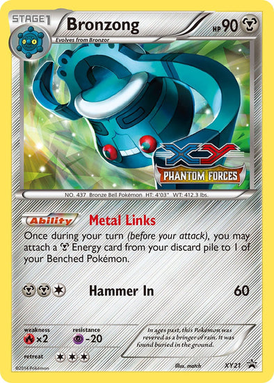 Bronzong - XY21 - Pre-Release Promo available at 401 Games Canada