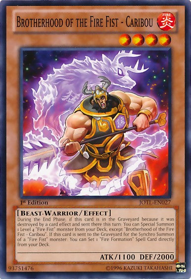 Brotherhood of the Fire Fist - Caribou - JOTL-EN027 - Common - 1st Edition available at 401 Games Canada