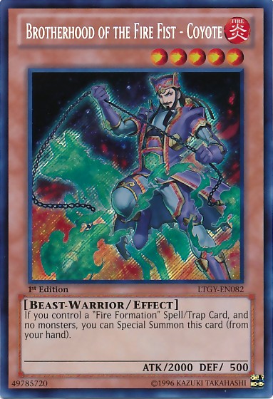 Brotherhood of the Fire Fist - Coyote - LTGY-EN082 - Secret Rare - 1st Edition available at 401 Games Canada