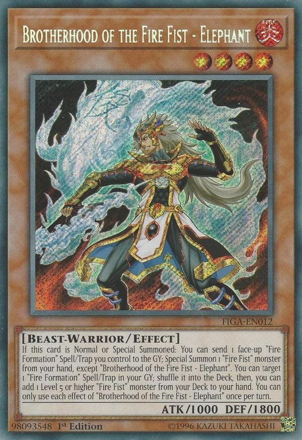 Brotherhood of the Fire Fist - Elephant - FIGA-EN012 - Secret Rare - 1st Edition available at 401 Games Canada
