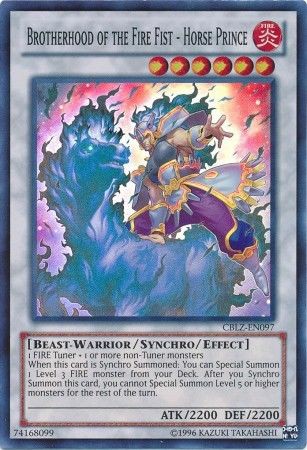 Brotherhood of the Fire Fist - Horse Prince - CBLZ-EN097 - Super Rare - Unlimited available at 401 Games Canada