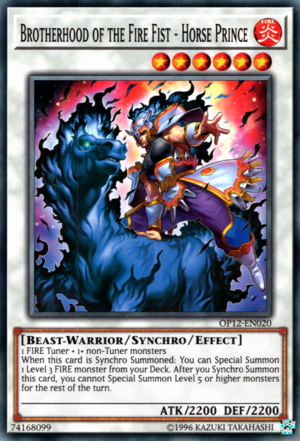 Brotherhood of the Fire Fist - Horse Prince - OP12-EN020 - Common available at 401 Games Canada