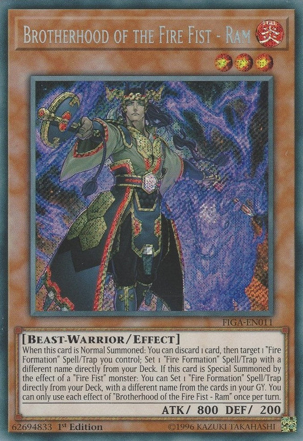 Brotherhood of the Fire Fist - Ram - FIGA-EN011 - Secret Rare - 1st Edition available at 401 Games Canada