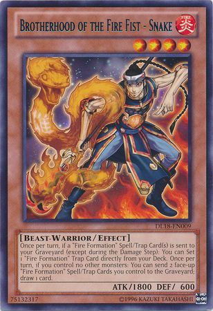 Brotherhood of the Fire Fist - Snake - DL18-EN009 - Rare available at 401 Games Canada