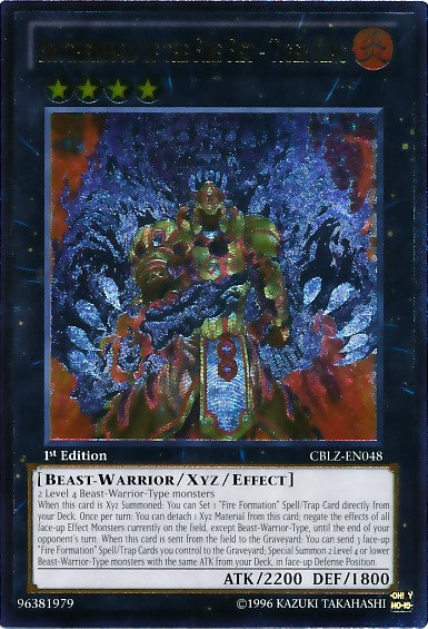 Brotherhood of the Fire Fist - Tiger King - CBLZ-EN048 - Ultimate Rare - 1st Edition available at 401 Games Canada