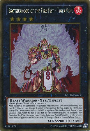 Brotherhood of the Fire Fist - Tiger King - PGLD-EN045 - Gold Rare - Unlimited available at 401 Games Canada