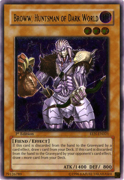 Broww, Huntsman of Dark World - EEN-EN021 - Ultimate Rare - 1st Edition available at 401 Games Canada