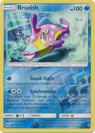 Bruxish - 38/147 - Rare - Reverse Holo available at 401 Games Canada