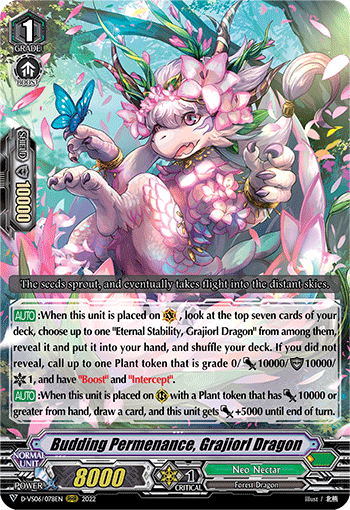 Budding Permenance, Grajiorl Dragon - D-VS06/078 - Triple Rare available at 401 Games Canada