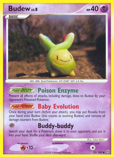 Budew - 33/100 - Uncommon available at 401 Games Canada