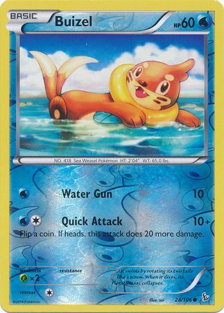 Buizel - 28/106 - Common - Reverse Holo available at 401 Games Canada