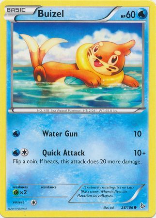 Buizel - 28/106 - Common available at 401 Games Canada