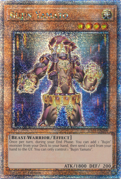Bujin Yamato - RA04-EN209 - Quarter Century Secret Rare - 1st Edition