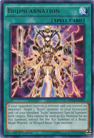 Bujincarnation - MP14-EN102 - Rare - 1st Edition available at 401 Games Canada