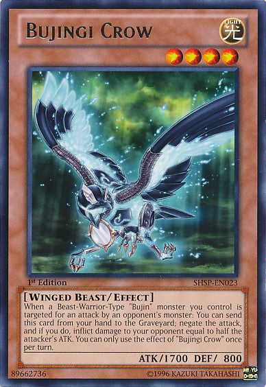 Bujingi Crow - SHSP-EN023 - Rare - 1st Edition available at 401 Games Canada