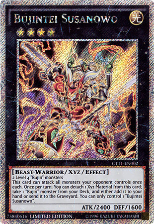 Bujintei Susanowo - CT11-EN002 - Platinum Secret Rare - Limited Edition available at 401 Games Canada