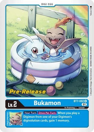 Bukamon (Prerelease Promo) - BT7-002 - Uncommon available at 401 Games Canada