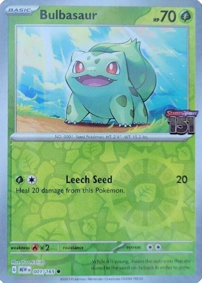 401 Games Canada - Bulbasaur - 001/165 - Reverse Holo Promo (Best Buy Exclusive) 401 Games Canada - Bulbasaur - 001/165 - Reverse Holo Promo (Best Buy Exclusive)