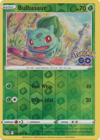 Bulbasaur - 001/078 - Common - Reverse Holo available at 401 Games Canada