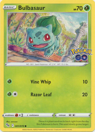 Bulbasaur - 001/078 - Common available at 401 Games Canada