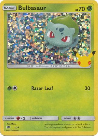 Bulbasaur - 1/25 - 25th Anniversary Holo - Promo available at 401 Games Canada