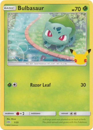 Bulbasaur - 1/25 - 25th Anniversary Non-Holo - Promo available at 401 Games Canada