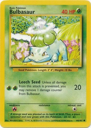 Bulbasaur - 44/102 - Common - Unlimited available at 401 Games Canada