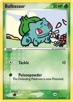 Bulbasaur - 45/100 - Common available at 401 Games Canada