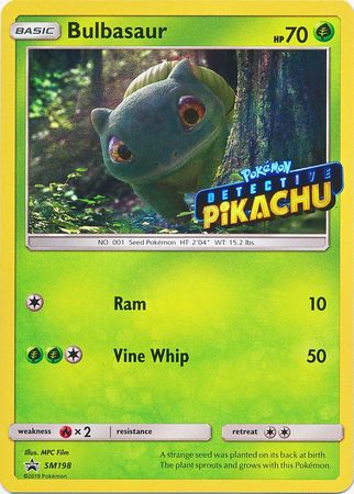 Bulbasaur - SM198 - Detective Pikachu Stamp - Promo available at 401 Games Canada