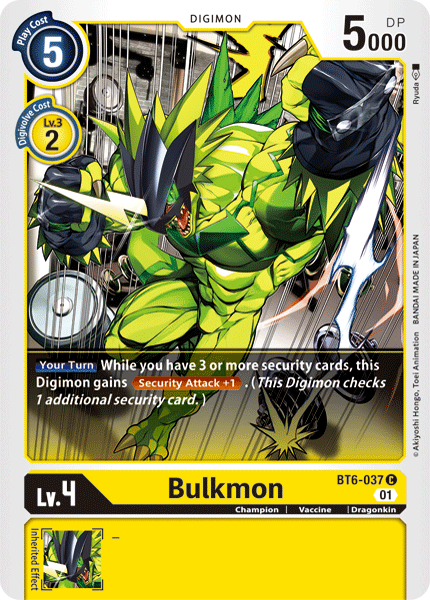 Bulkmon - BT6-037 - Common available at 401 Games Canada