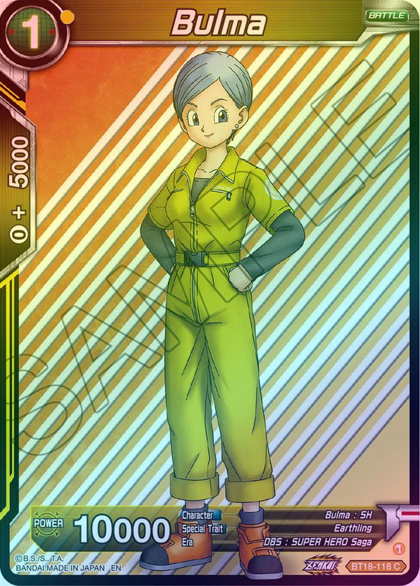 Bulma - BT18-118 - Common (Foil) available at 401 Games Canada