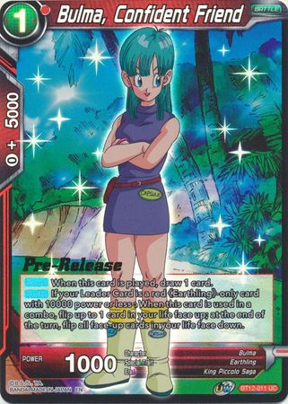 Bulma, Confident Friend - BT12-011 - Promo (Series 12 Pre-Release) (Foil) available at 401 Games Canada