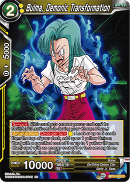 Bulma, Demonic Transformation - BT11-102 - Common available at 401 Games Canada