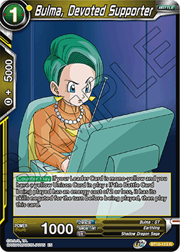 Bulma, Devoted Supporter - BT10-113 - Rare (FOIL) (Reprint) available at 401 Games Canada