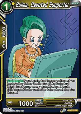 Bulma, Devoted Supporter - BT10-113 - Rare available at 401 Games Canada