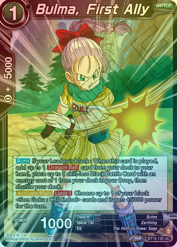 Bulma, First Ally - BT19-135 - Uncommon (Foil) available at 401 Games Canada