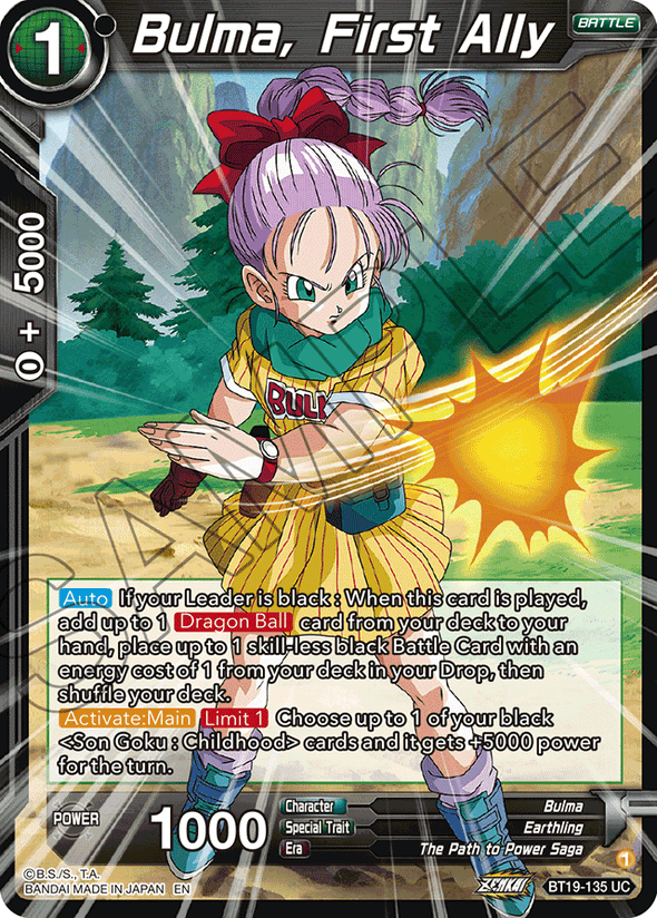 Bulma, First Ally - BT19-135 - Uncommon available at 401 Games Canada