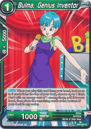 Bulma, Genius Inventor - DB1-047 - Common available at 401 Games Canada