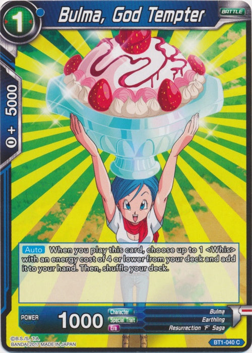 Bulma, God Tempter - BT1-040 - Common available at 401 Games Canada