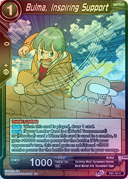 Bulma, Inspiring Support - EB1-50 - Common (FOIL) available at 401 Games Canada