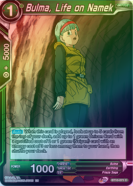 Bulma, Life on Namek - BT10-071 - Common (FOIL) available at 401 Games Canada