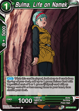 Bulma, Life on Namek - BT10-071 - Common available at 401 Games Canada