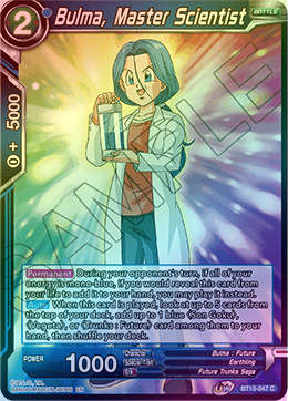 Bulma, Master Scientist - BT10-047 - Common (FOIL) available at 401 Games Canada