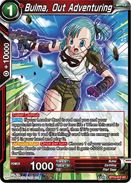 Bulma, Out Adventuring - BT10-012 - Uncommon (FOIL) (Reprint) available at 401 Games Canada